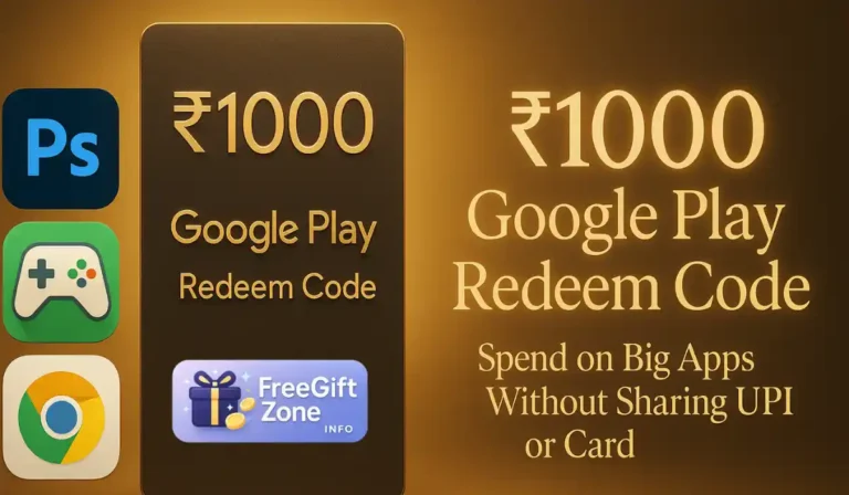 ₹1000 Free Google Play Redeem Code Today: Big Balance for Premium Apps, Games