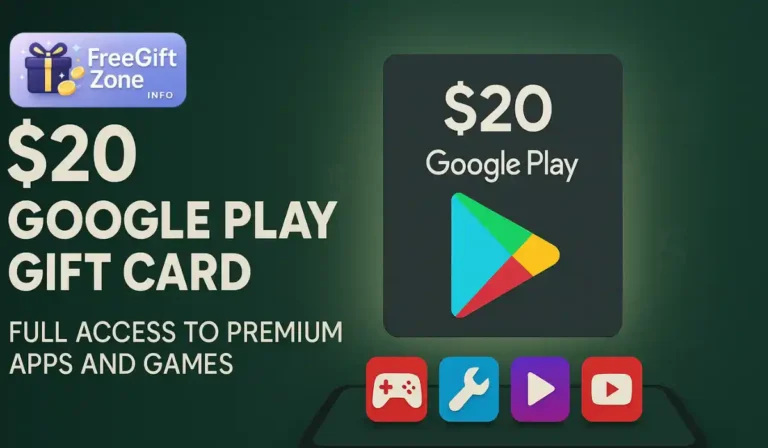$20 Google Play Gift Card Giveaway For Free: Bigger Balance, More Real Drops to Claim