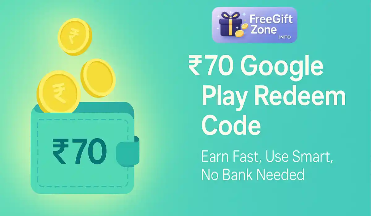 Play Code ₹70 Free Google Play Redeem Code Today: Unlock Paid Features