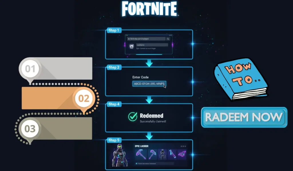how to redeem fortnite redeem code