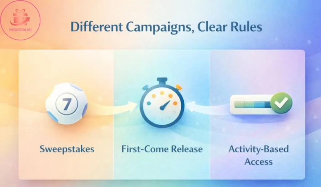 Different giveaway rules