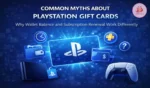 Overview image showing common myths behind PlayStation Gift Cards and wallet balance expectations